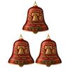 United States 250th Anniversary Bell Ornament Patriotic Commemorative Doorbell Xmas Tree Hanging Decoration for Home Garden Decor