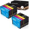Epson 502 Xl Ink Cartridge Compatible for Workforce WF-2860 Printer - Pack of 10