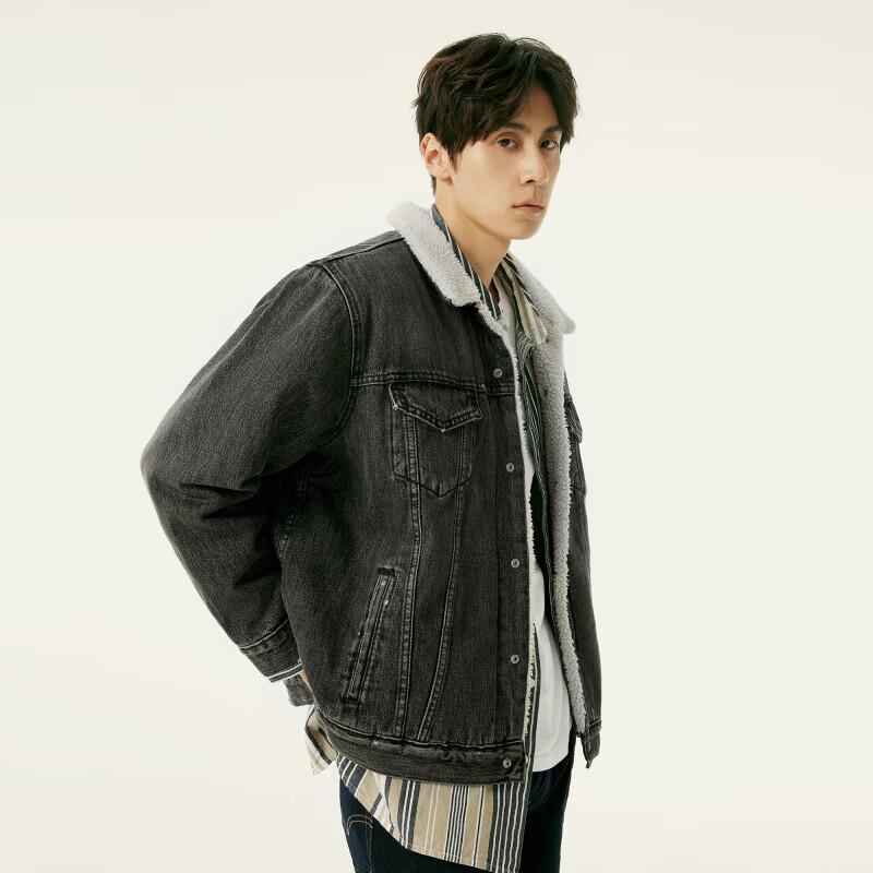 Levi's Мужская джинсовая куртка на подкладке из искусственной овчины