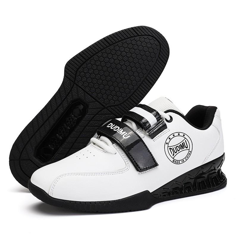 Unisex Weightlifting Training Shoes Squat Deadlift Indoor Gym Workout Non-Slip Rubber Sole Low-Cut Supportive Fitness Footwear