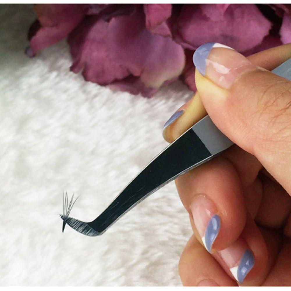 New Fashion Professional Beauty 3D 6D Volume Curved Stainless Steel False Eyelash Tweezer