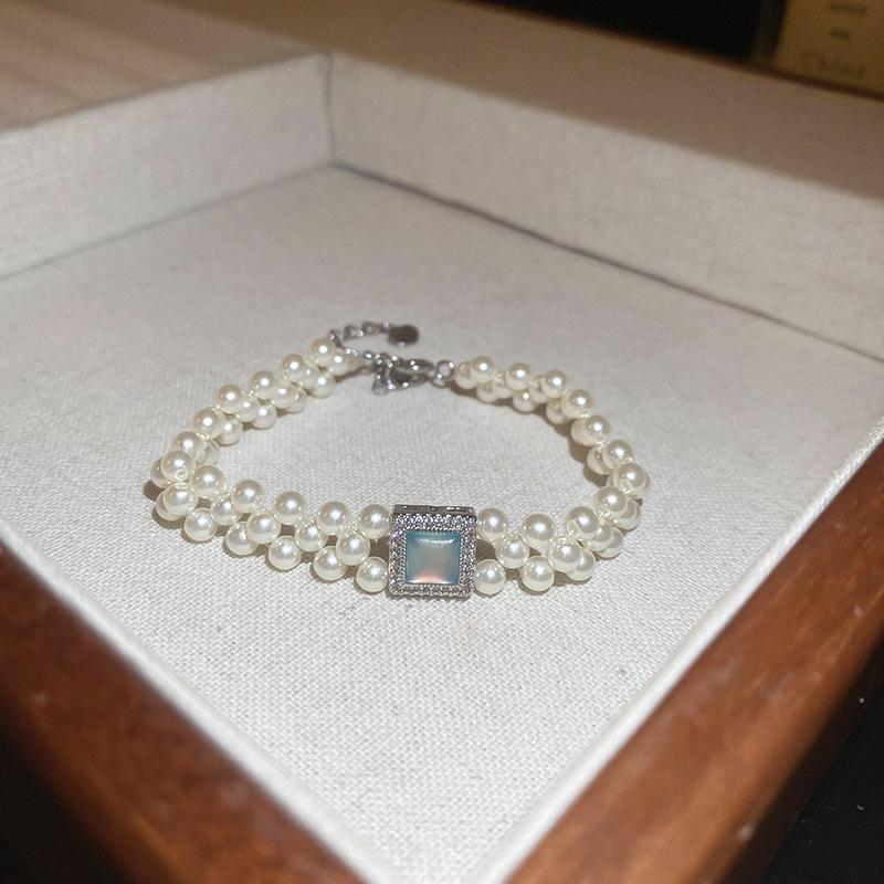 Ретро Геометрический Браслет из Пресноводного Жемчуга - Модные Ювелирные Изделия Продвинутого Дизайна для Женщин