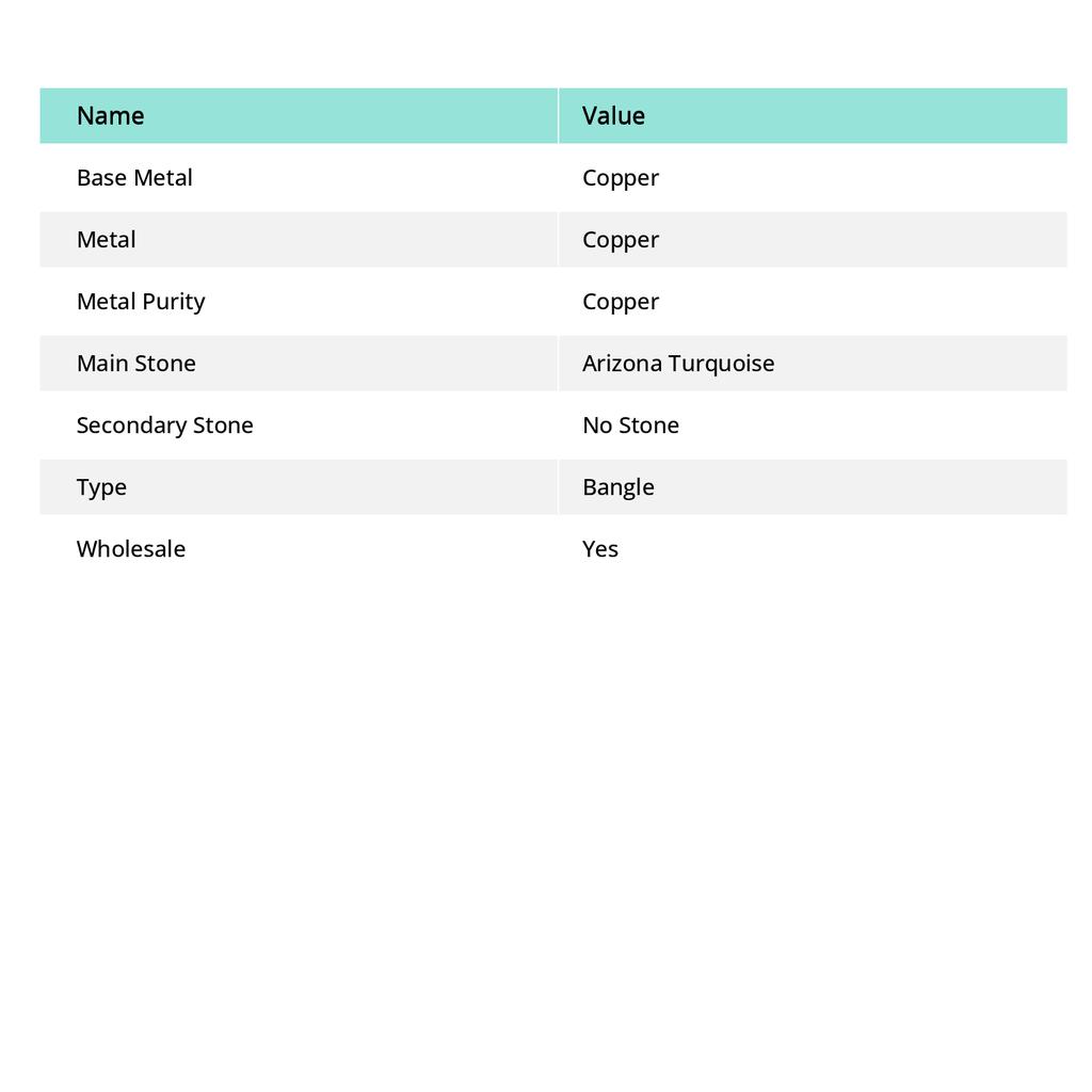 Браслет-манжета из натуральной аризонской бирюзы Gesmtone Copper Wire Wrap, регулируемый v0l18