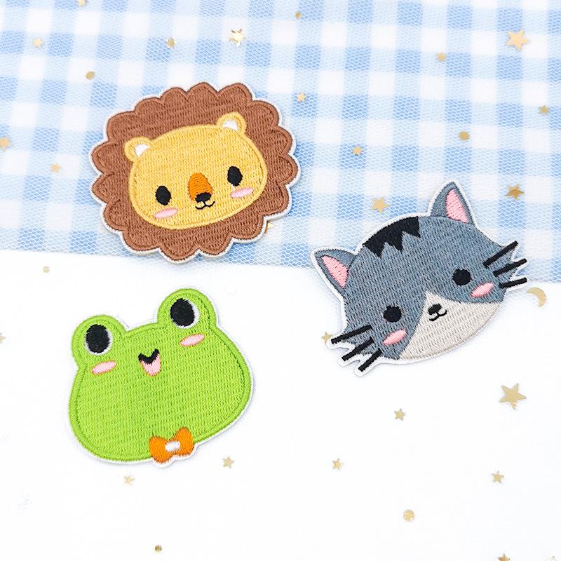 Zhino Computer Embroidery Hot-Selling Cartoon Animal Embroidery Cloth Sticker Cute Clothes Accessories Cloth Embroidery Patch Sticker