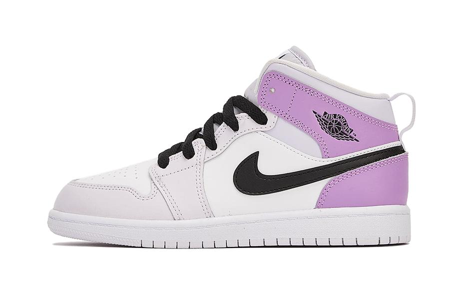 Jordan Kids Jordan 1 Mid "Barely Grape" Sneakers DQ8424-501
