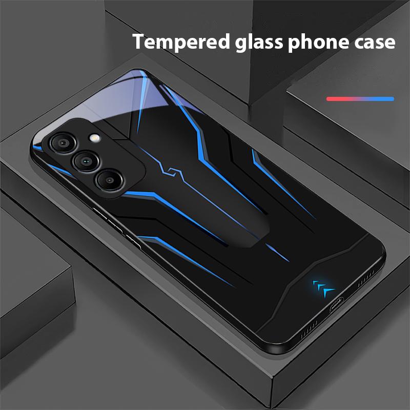 Механический Крутой Желтый Для Samsung Galaxy A15 5G 54 4G 51 50 24 35 90 71 12 51 53 52S 80 22 34 Черный Чехол для телефона из закаленного стекла