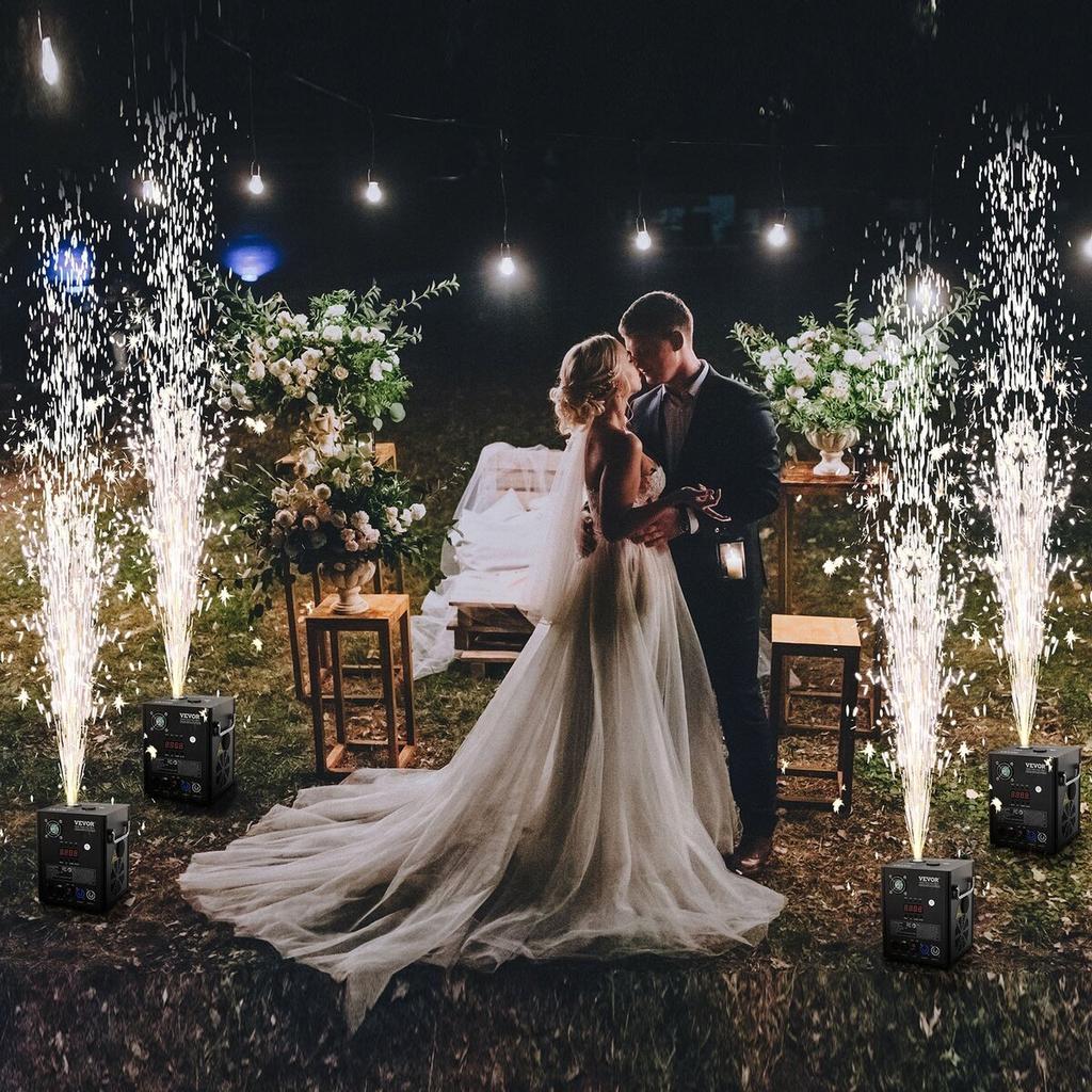 Cold Spark Firework Machine x4 500W 2-4M Stage DJ Wedding Event Party