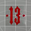 1 шт. Виниловая наклейка с цифрой 13, Водонепроницаемая декаль, Универсальный декор для мотоцикла, скутера, шлема и автомобиля