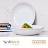 Набор из 3 тарелок для карри WishDeco, миска для пасты, 650 мл, столовая посуда, салатница, белый цвет, диаметр 20 см, можно использовать в микроволновой печи и мыть в посудомоечной машине