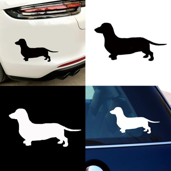 Cute Dachshund Dog Body Window Car-Styling Vehicle Sticker Decals Decoration