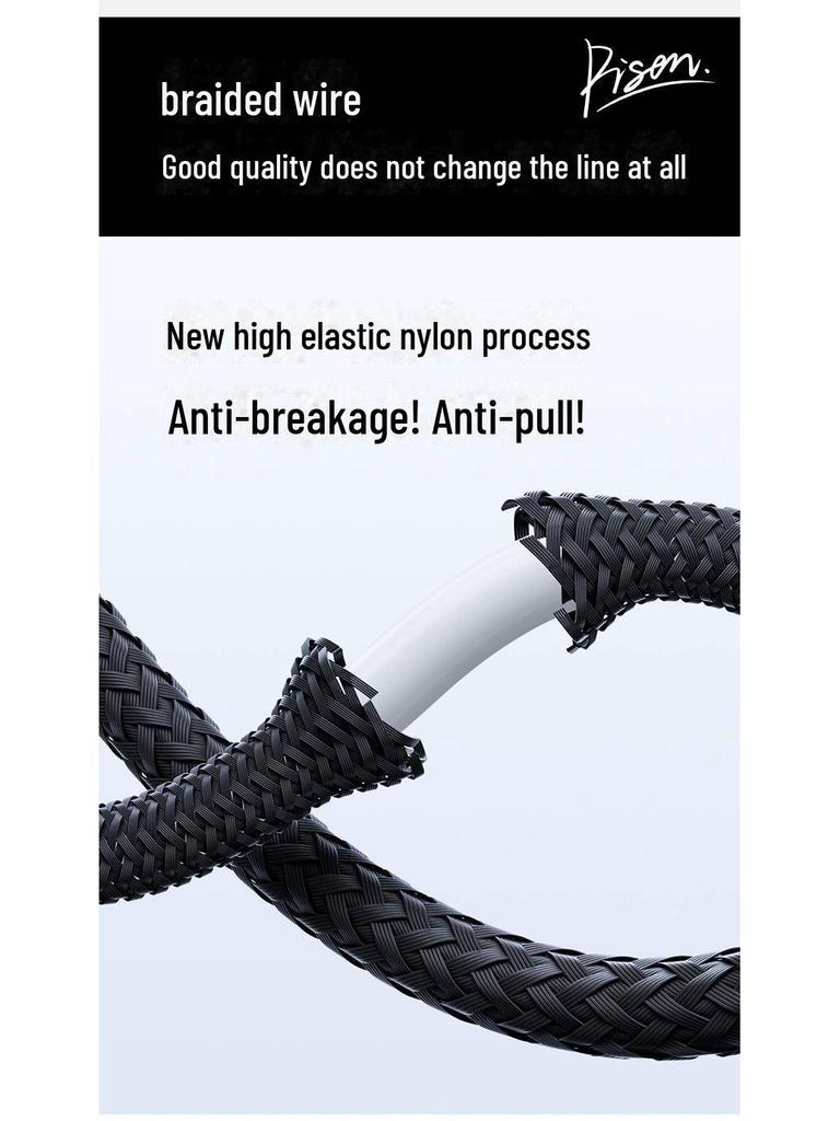 PISEN 60W Кабель для быстрой зарядки Type-C с двумя головками для Apple и Huawei