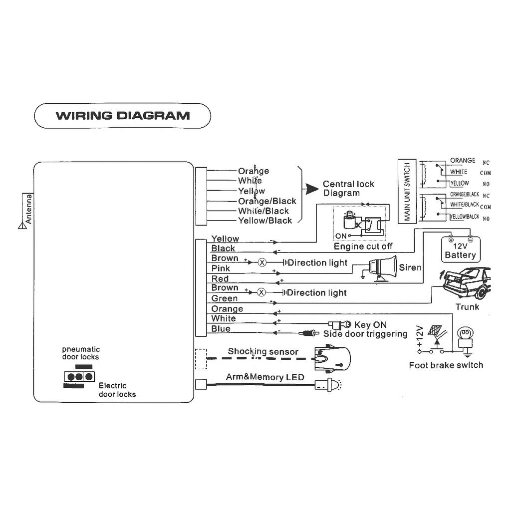 Универсальная автомобильная сигнализация 12 В с системой бесключевого доступа для автомобиля с пультом дистанционного управления, система безопасности автомобильной сигнализации, сирена, датчик