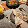 Stylish Gold Wheat Metal Leaf Napkin Rings Enhance Your Harvest Table Decor