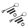 DOMEN Bicycle Rearview Handlebar Mirrors 360 Rotatable for Bike Motorcycle Bendable Hose Adjustable Wide Angle Rear View Mirror