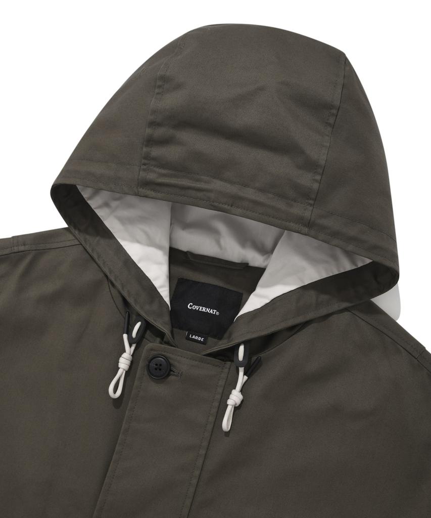 Covernat Hoodie Coat Jacket Khaki