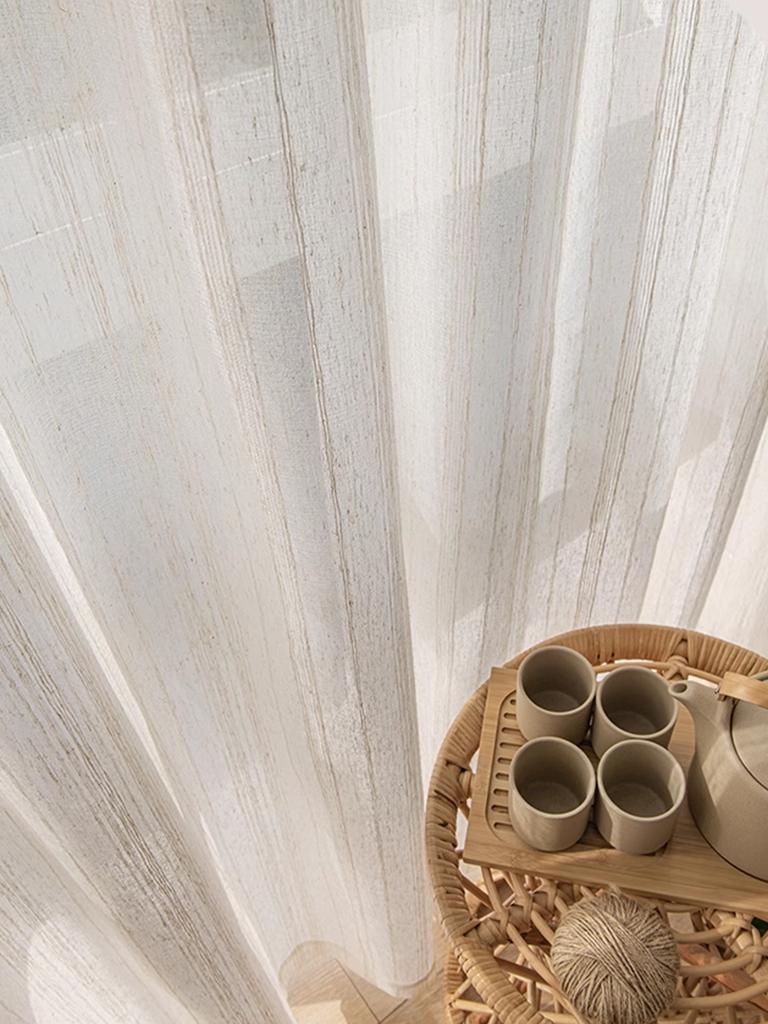 Hot Sale linen curtains for the living room Japanese shading Grommets/Rod Pocket ect Tab Faux Linen Curtains Window Curtains