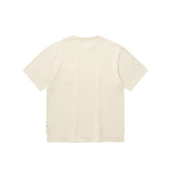 COVERNAT Loose Fit Embroidered Logo Round Neck Short Sleeve T-Shirt Men tops CO2602ST10CM