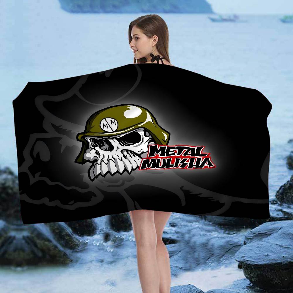 M-Metal M-Mulisha Микрофибровое одеяло Быстросохнущие пляжные полотенца Большой размер с принтом Супервпитывающее полотенце-одеяло для бассейна