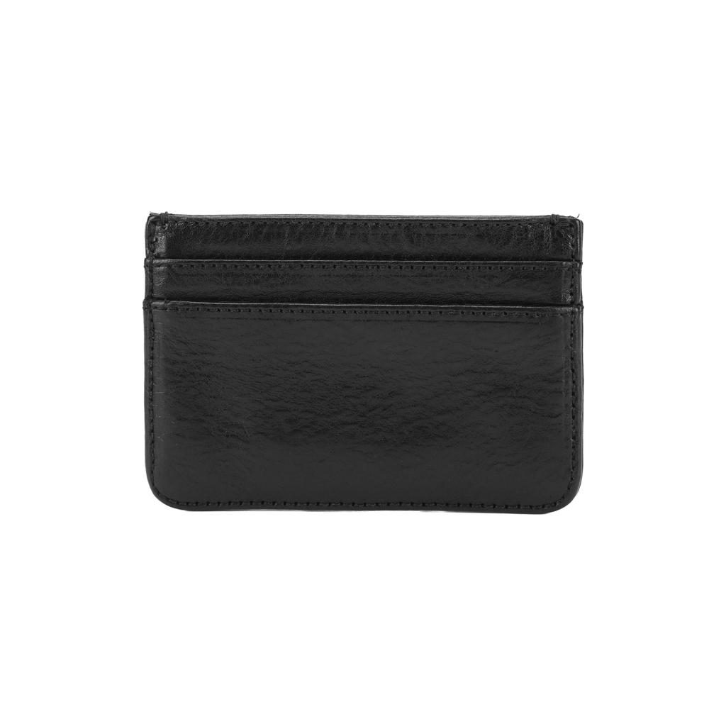 CHROME HEARTS Кошелек для карт из серебристой кожи Scroll Унисекс Аксессуары Черный CH-2270119