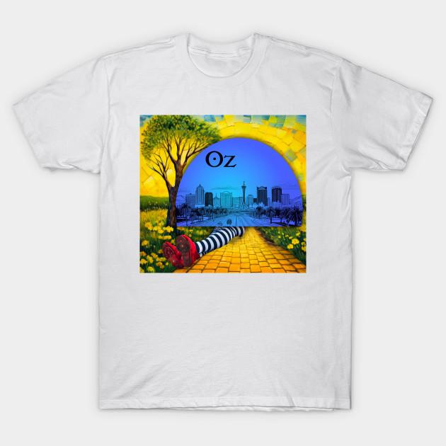 Men Black Print T-shirt Wizard Of Oz Sphere Las Vegas No-Cut Heat Transfer Print Cotton Tshirt
