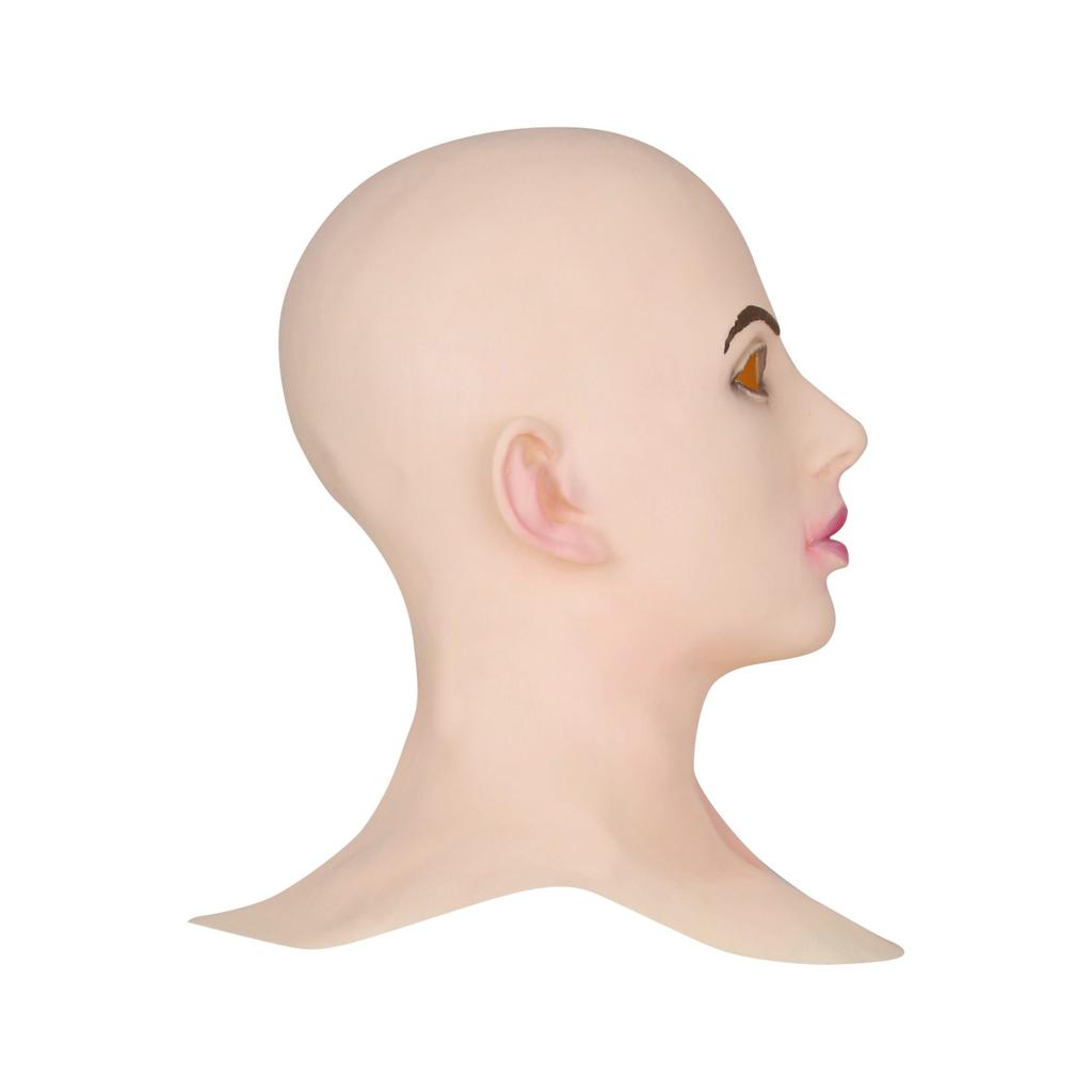 Female Realistic Silicone Crossdresser Mask Cosplay Halloween Fancy Dress