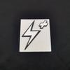 1pc 3D Metal Lightning Plus Sign Logo Car Sider Fender Rear Trunk Emblem Badge Sticker for Car Body Decorative Accessories