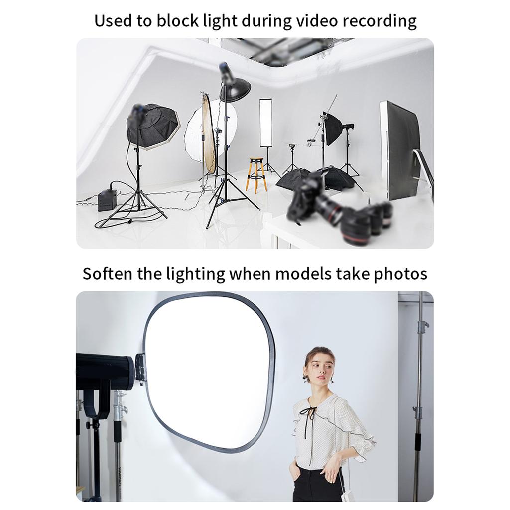 Soft Light Panel Portable Foldable Reflector Board with Carrying Bag for Portrait Photography Outdoors Shooting