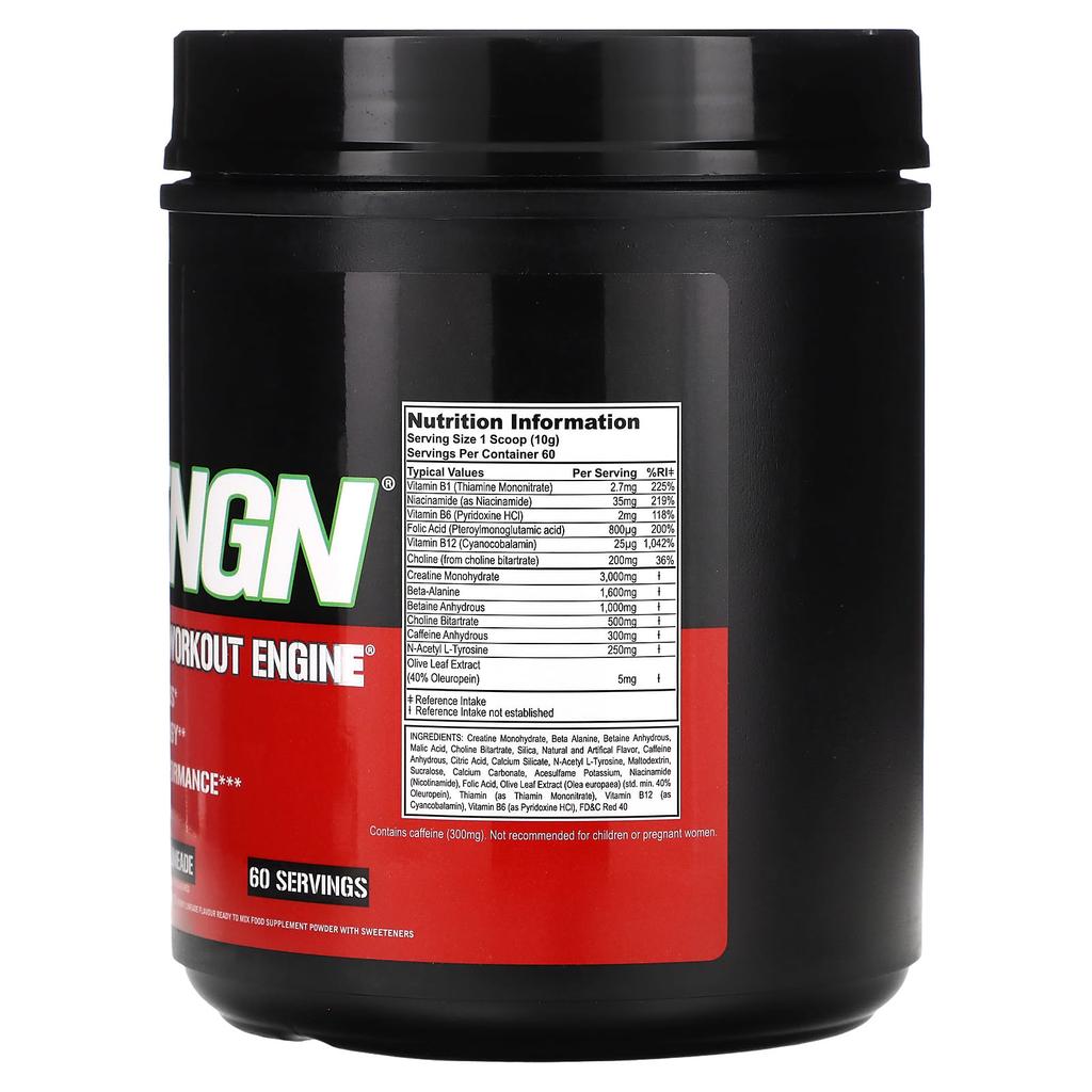Engn, Pre-Workout Supplement, Cherry Limeade, 600G(21.16Oz)