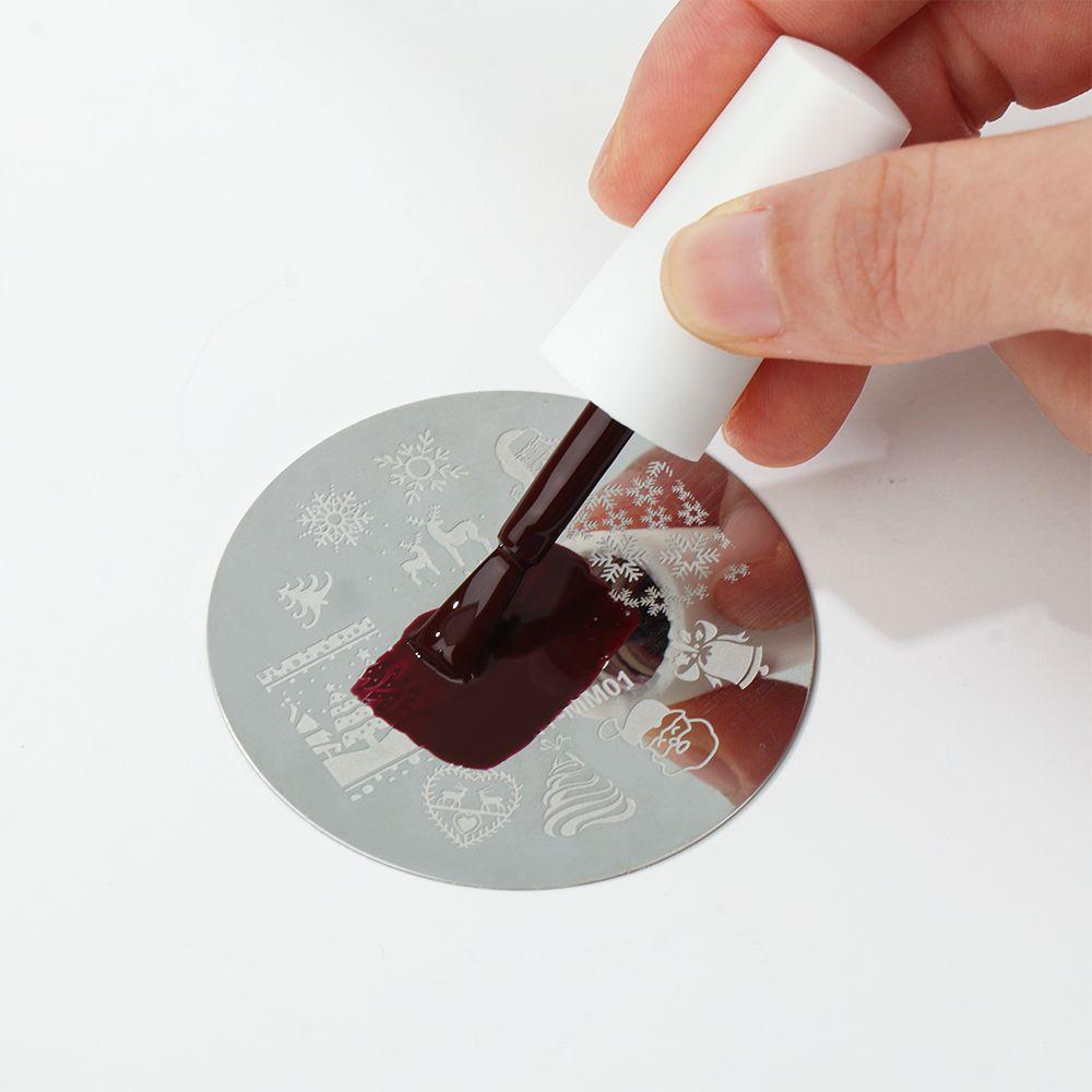 Manicure Santa Claus Christmas Nail Stamping Plates Nail Stamp Polish Templates Stencils Molds