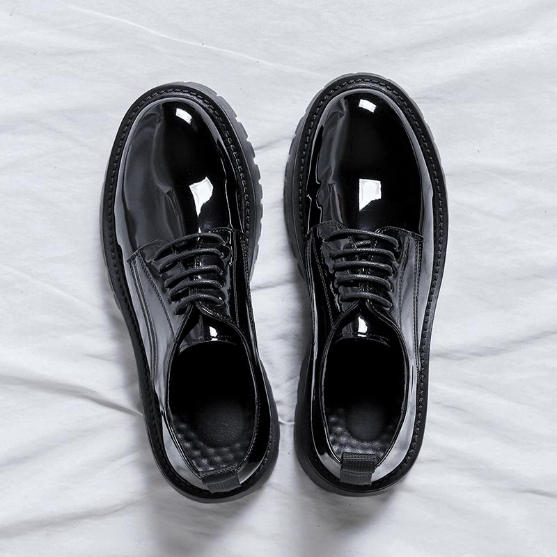 Модная мужская обувь из натуральной кожи в британском стиле, на толстой подошве, деловая офисная кожаная обувь, банкетная, свадебная, для улицы, для поездок, универсальная