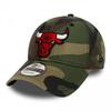 Casquette NBA Chicago Bulls New Era Camo 9forty Délavé Noir