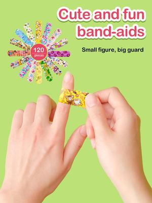 Мультяшный узор с животными Водонепроницаемый Гемостатический Детский Пластырь Наклейки Адгезивный Бинт Полоски для Ран Пластыри для Детей