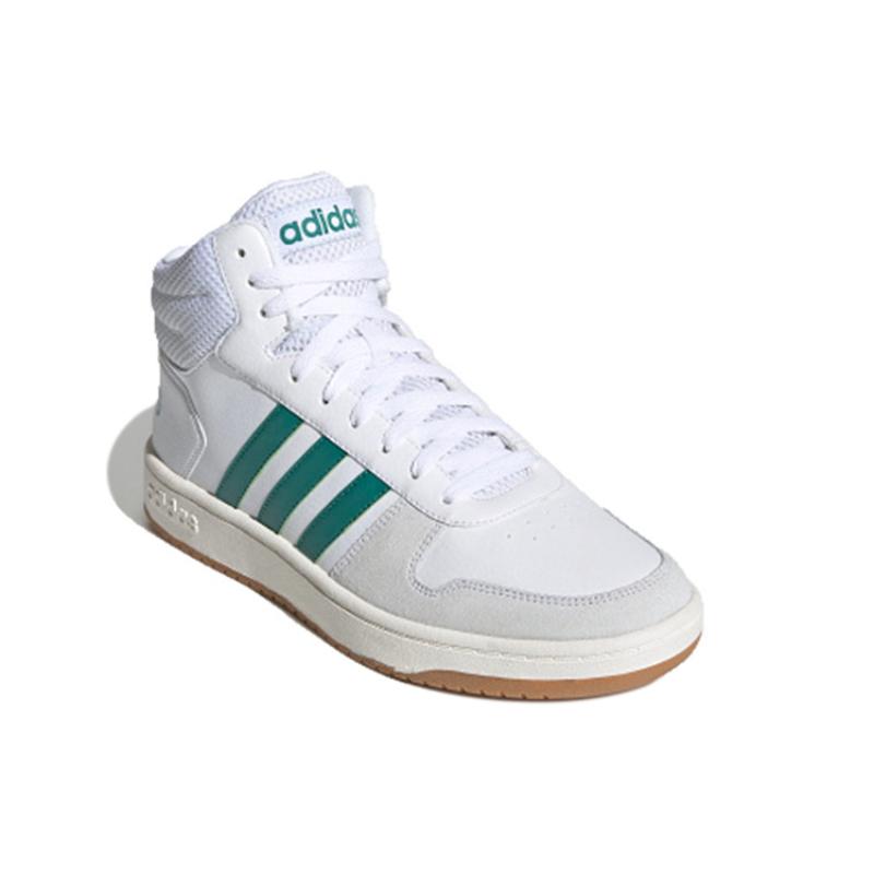 adidas Кроссовки Hoops 2.0 Mid 'Бело-зеленые' EE7385