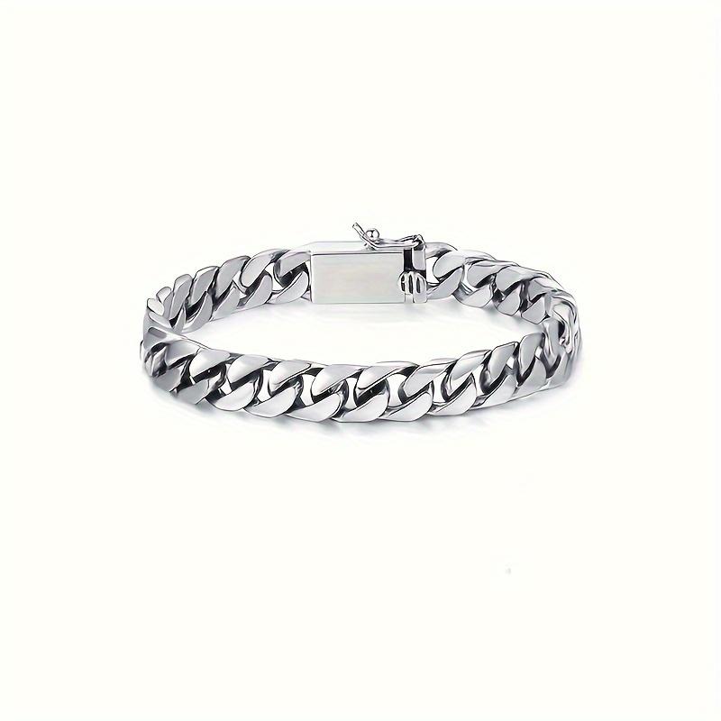 Vintage style Cuban chain bracelet, bracelet jewelry, hip-hop style bracelet jewelry