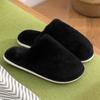 Ladies New Autumn and Winter Furry Slippers Indoor and Outdoor Non-slip Cotton Slippers To Keep Warm  Pure Color Home Shoes