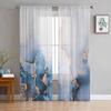 Abstract Marble Watercolor Sheer Curtains For Living Room Kitchen Window Curtains Bedroom Tulle Voile Curtains