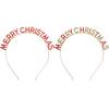 Headdress Zinc Zinc Alloy Merry Christmas Headband Korean Style Hair Hoop Female Jewelry Rhinestone Crown