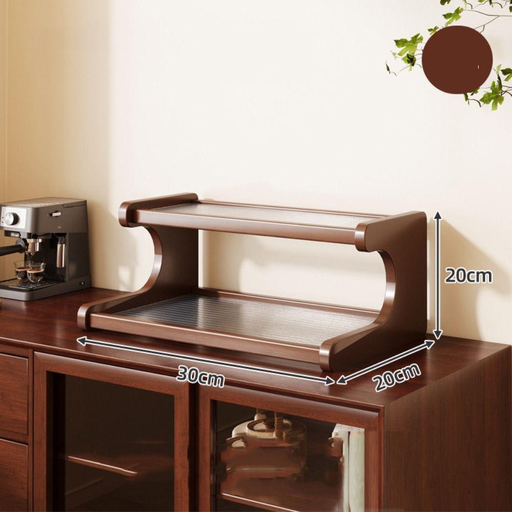 2/3 Tiers Wood Tabletop Stand Space-saving Desk Bookshelf Simple Simple Shoe Organizer Stationery