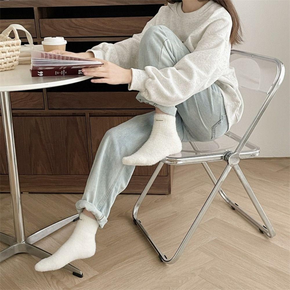 Winter Velvet Socks Warm Cotton Socks Thickened Mink Cashmere Socks  Women