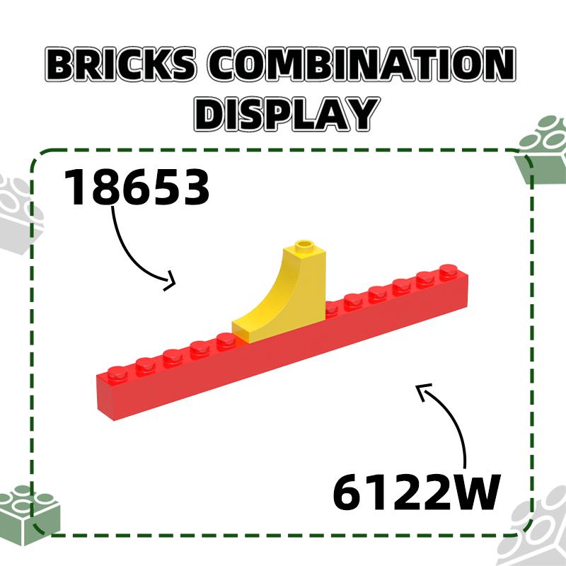 Нетоксичный 82 шт./лот 18653 Арка 1x3x2 Перевернутый Блок Moc Цветные Аксессуары Совместимые С Изогнутыми Кирпичными Игрушками Для Детей Образовательная Игрушка
