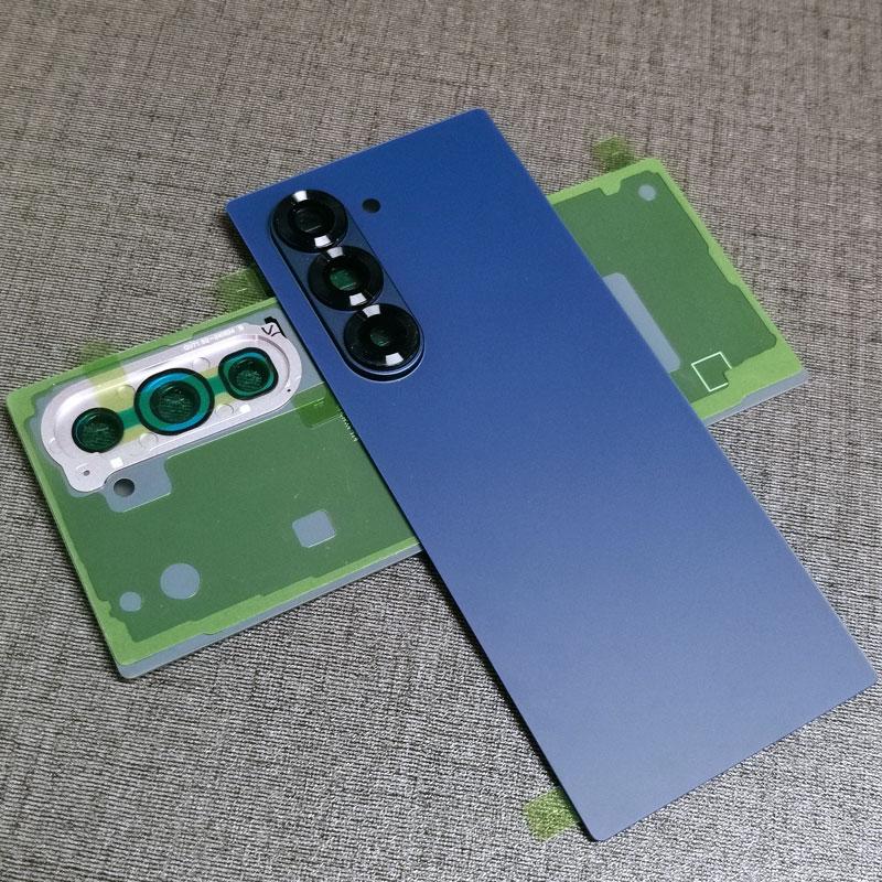 For Samsung Galaxy Z Fold 6 Fold6 5G Back Battery Cover Glass Door Rear Housing Cover Replacement With Camera Lens z fold6 F956B