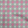 oneOone Ткань Cotton Flex Light Green с геометрическим узором и ромбами, вышитая крестиком, напечатанная ткань по ярдам 40 дюймов