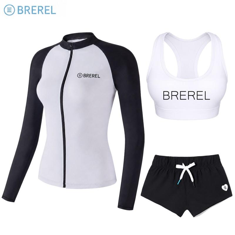 Womens Quick-Dry UV Protection Rash Guard Set Long Sleeve Top Pants Surfing Diving Snorkeling