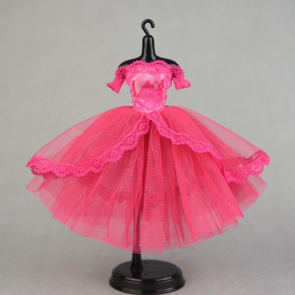 Tutu Dotted Lace Dolls Clothes Dress Up Doll Princess Dress Girl Gift Doll Dress  BJD Blythe