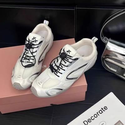 Ретро кроссовки женские 2025 новые летние сетчатые дышащие тренировочные кроссовки Forrest Gump на платформе повседневная спортивная обувь