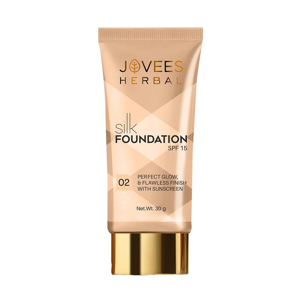 Jovees Травяная шелковистая основа Тон 2 SPF 15 Матовый финиш Полное покрытие Крем 30г