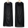 Calssic 2026 New Hooded Cloak Wicca Robe Medieval Witchcraft Cape Party Costume Dress (Size: 165-170cm Color: Black)