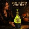 Collectibles for Magic Enthusiasts Halloween Witches Brew Glitter Potion Bottle Light, Resin LED Light Up Retro Decorative Ornaments Jar Decor, Witch