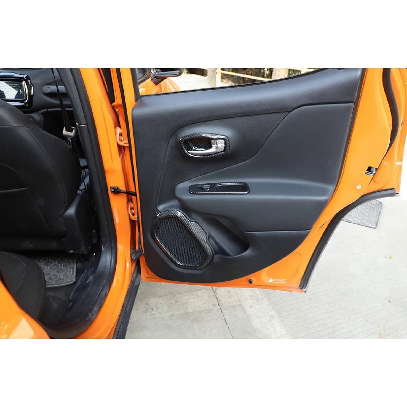 Внутренняя дверная ручка автомобиля, декоративная крышка, наклейки, рамка для Jeep Renegade 2016 2017 2018 2022, аксессуары