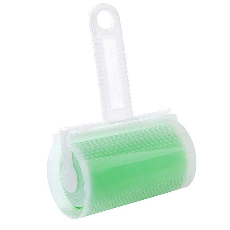 Reusable Sticky Roller Brush Lint Remover Washable Fabric Hair Fur Cleaning Tool with Handle for Clothes Furniture and Car Interiors